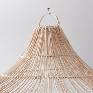 Lampara techo Rústica Rattán natural Vik - SILVINA C (2)