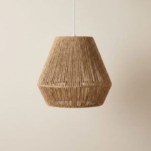 Lampara techo colgante Rústica Yute Valvo - SILVINA C (2)