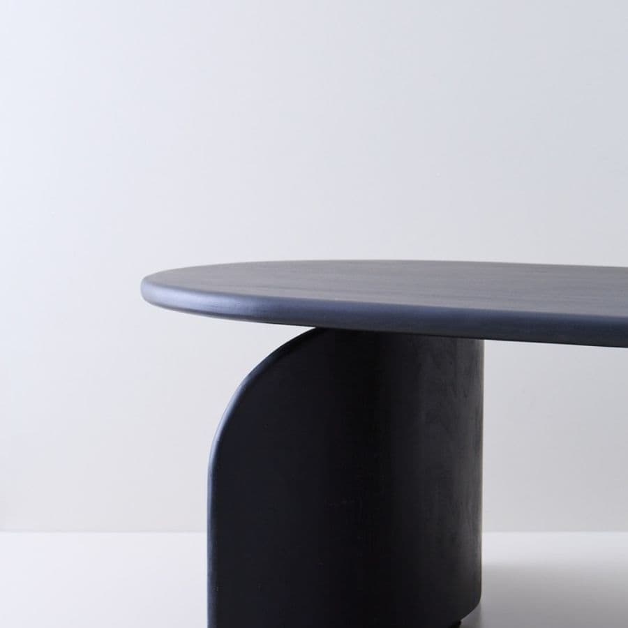 Mesa centro ratona madera Mango ovalada black Cler - SILVINA C (4) Mesa centro ratona madera Mango ovalada black Cler - SILVINA C (4)