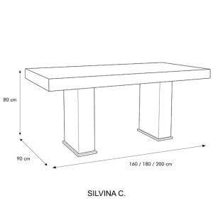 Mesa comedor madera diseño Guatambú Tron - SILVINA C 6 (2)