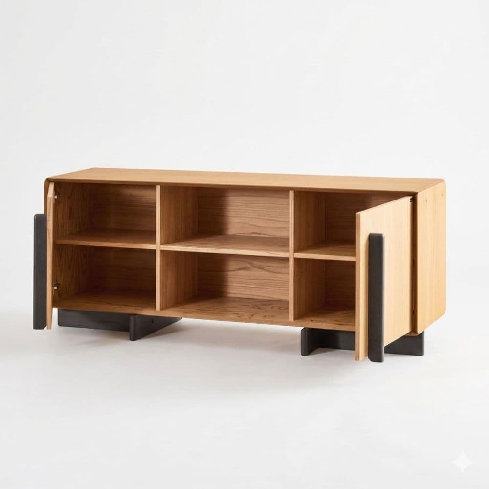 Rack tv living madera Paraíso Japandi - SILVINA C (1) Rack tv living madera Paraíso Japandi - SILVINA C (1)