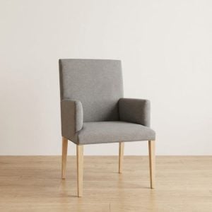 Sillón apoyabrazos puntera tapizado madera Juana - SILVINA C (2)