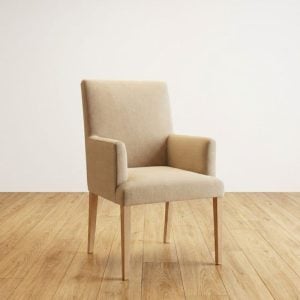 Sillón apoyabrazos puntera tapizado madera Juana - SILVINA C (9) (1)