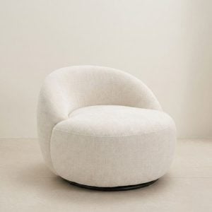 Sillón individual circular Moderno Natural Bufy - SILVINA C