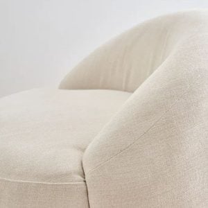 Sillón individual circular Moderno Natural Bufy - SILVINA C 75 (1)