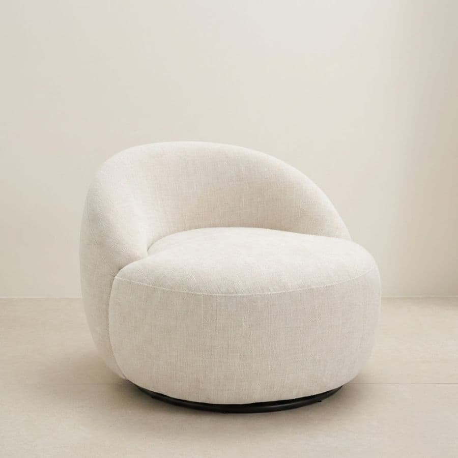 Sillón individual circular Moderno Natural Bufy - SILVINA C Sillón individual circular Moderno Natural Bufy - SILVINA C