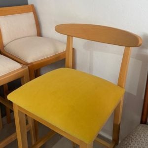 Banqueta alta madera desayunador Nórdica Ken - SILVINA C 232