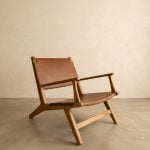 Sillón individual butacón living Petiribí Cuero Thor