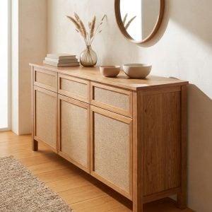 Bahiut vajillero madera Paraíso arpillera Rama - SILVINA C