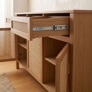 Bahiut vajillero madera Paraíso arpillera Rama - SILVINA C 7