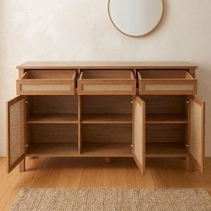 Bahiut vajillero madera Paraíso arpillera Rama - SILVINA C 8