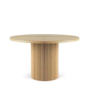 Mesa redonda extensible madera varillada Nativa - SILVINA C 6