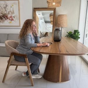 Mesa Moderna madera comedor diseño orgánico Asaf - SILVINA C 85