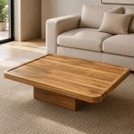 Mesa centro living ratona madera Klein