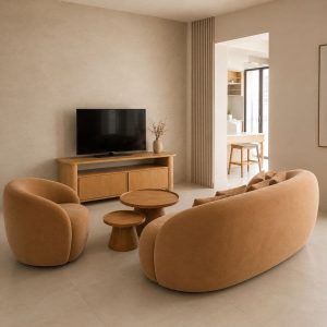 Sillón individual moderno redondo curvo Toscana - SILVINA C (4)