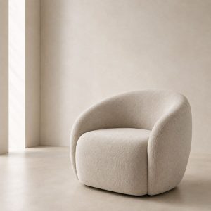 Sillón individual moderno redondo curvo Toscana - SILVINA C (5)
