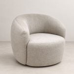 Sillón individual moderno redondo curvo Toscana