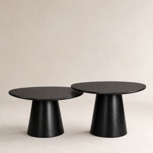 Mesas living ratonas duo Full Black Nero - SILVINA C 423