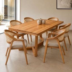 Silla comedor esterilla madera Petiribí Alba - SILVINA C 52325 (1)