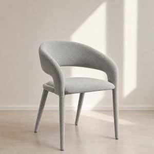 Silla moderna comedor tapizada diseño Lens - SILVINA C 12 (1)