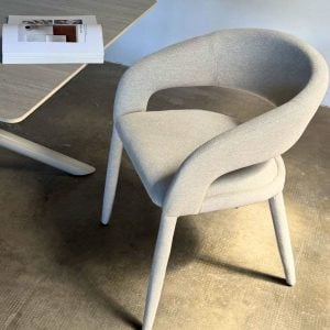 Silla moderna comedor tapizada diseño Lens - SILVINA C 12 (9)