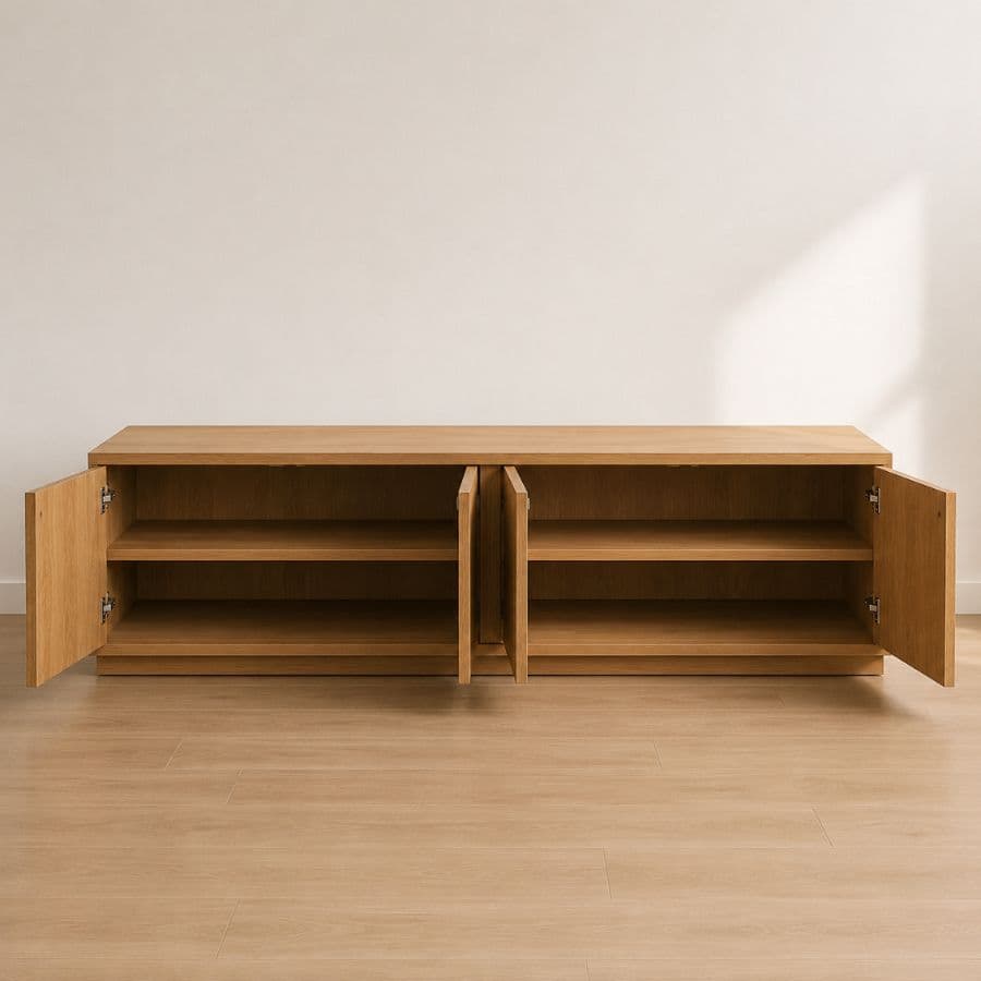 Rack tv madera Moderno 4 puertas Malor - SILVINA C 2 Rack tv madera Moderno 4 puertas Malor - SILVINA C 2