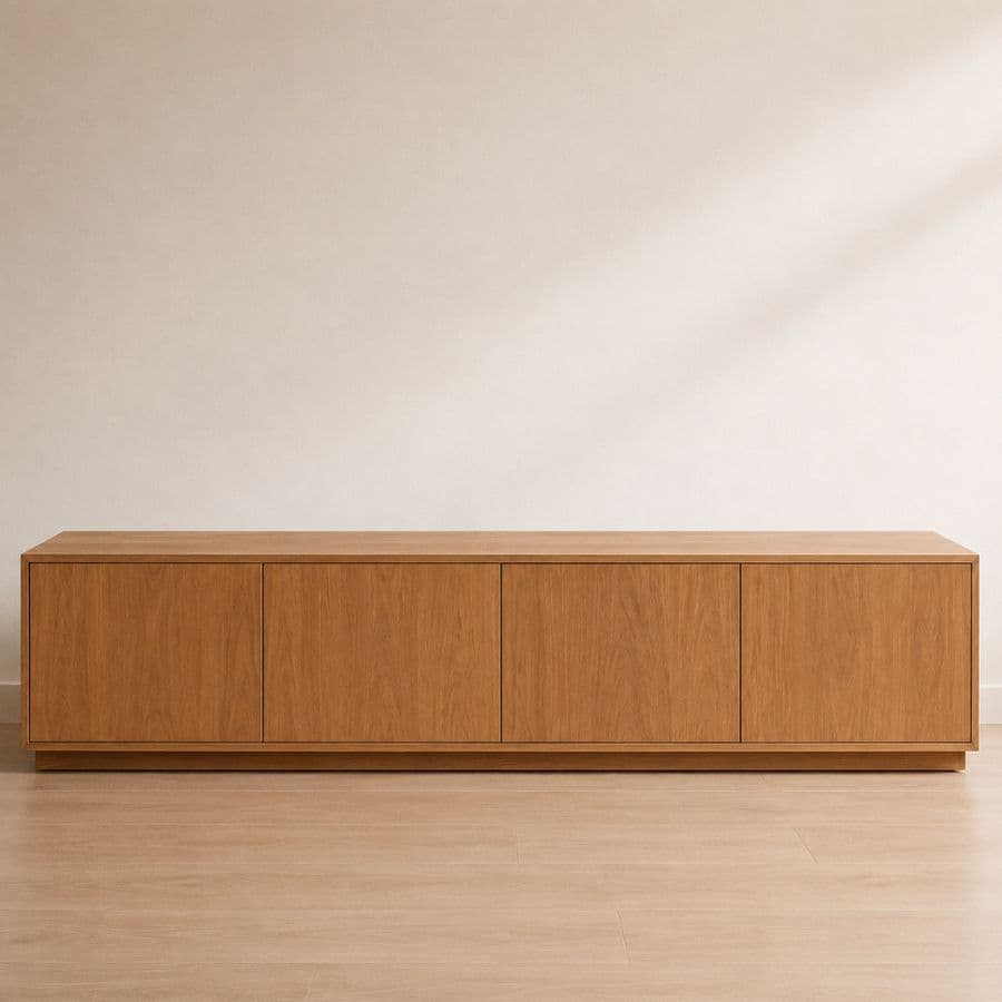 Rack tv madera Moderno 4 puertas Malor - SILVINA C Rack tv madera Moderno 4 puertas Malor - SILVINA C