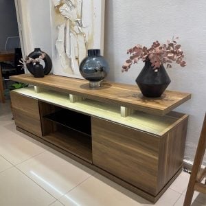 Rack tv madera Petiribí led Ghio - SILVINA C 6