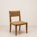 Silla madera esterilla Kraft Rústica Tulum