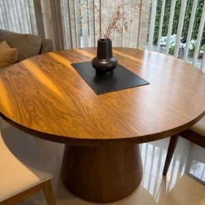 Mesa redonda madera cónica Petiribí Denver - SILVINA C 6346