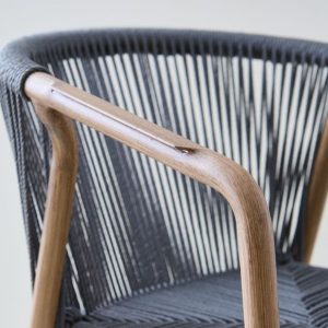 Silla Aluminio exterior soga Gris Naoto - SILVINA C (4)