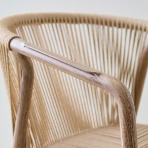 Silla Aluminio jardín Apilable soga Beige Naoto - SILVINA C (11)