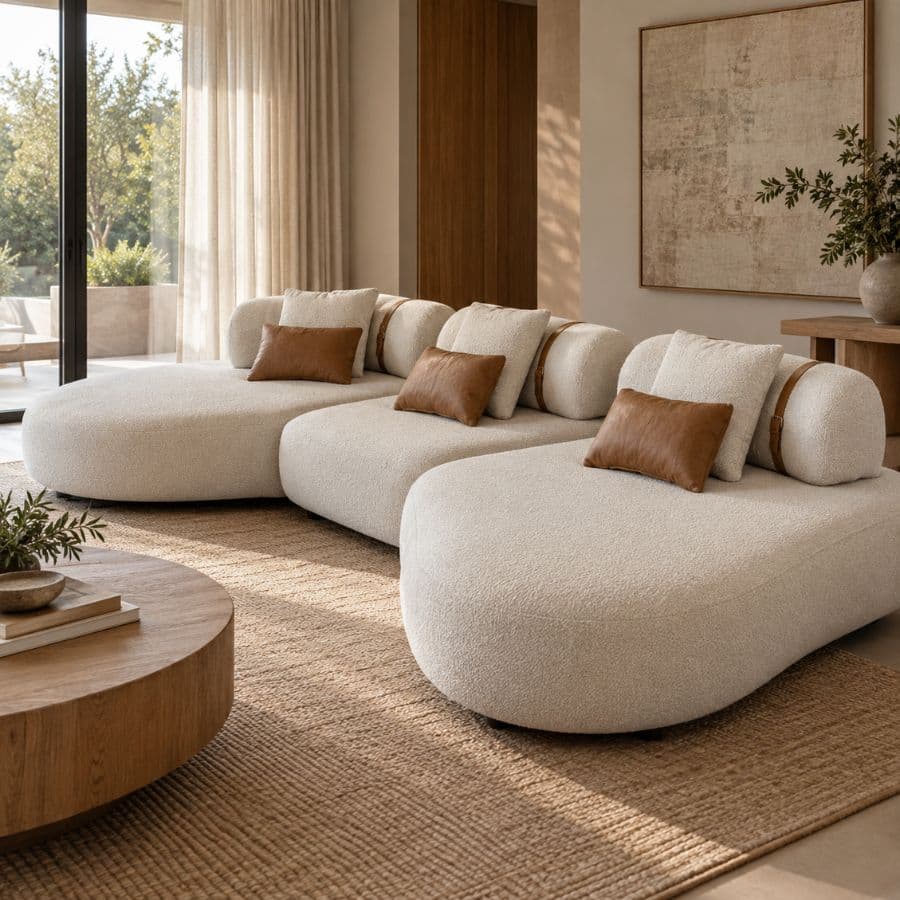 Sillón esquinero Moderno Diseño modular Ruby - SILVINA C 1 Sillón esquinero Moderno Diseño modular Ruby - SILVINA C 1