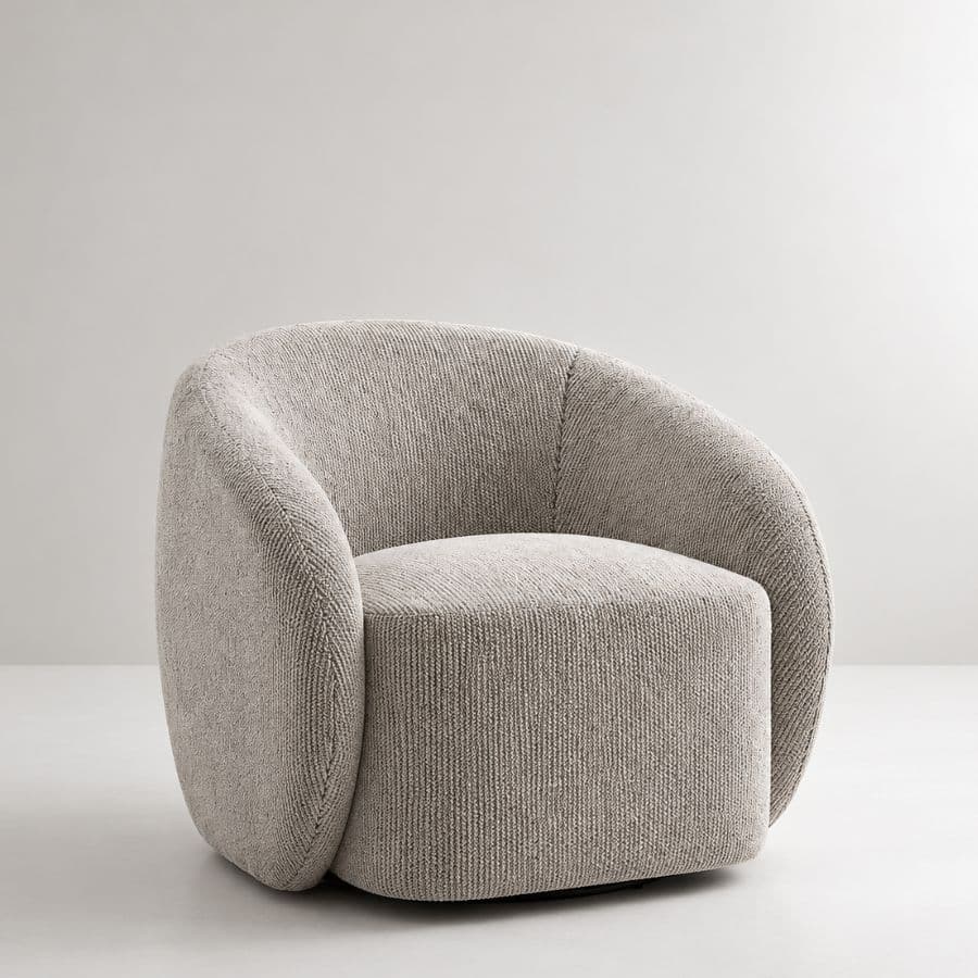 Sillón individual living Giratorio Beige Lucy - SILVINA C (6) Sillón individual living Giratorio Beige Lucy - SILVINA C (6)