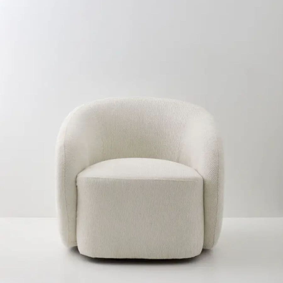 Sillón individual living redondo Giratorio Natural Lucy - SILVINA C (6) Sillón individual living redondo Giratorio Natural Lucy - SILVINA C (6)